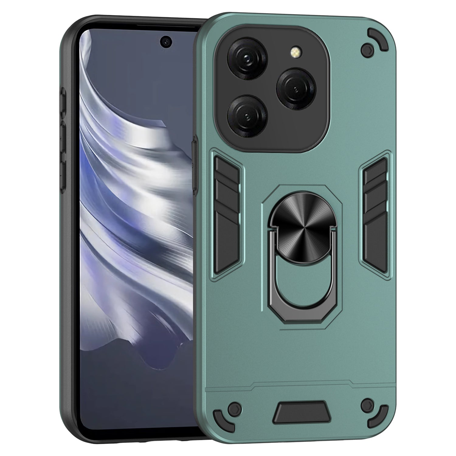 For Transsion Tecno Spark 20 Pro / Infinix Hot 40 Pro Case PC+TPU Kickstand Magnetic Car Mount Phone Cover For Transsion Tecno Spark 20 Pro / Infinix Hot 40 Pro Case PC+TPU Kickstand Magnetic Car Mount Phone Cover